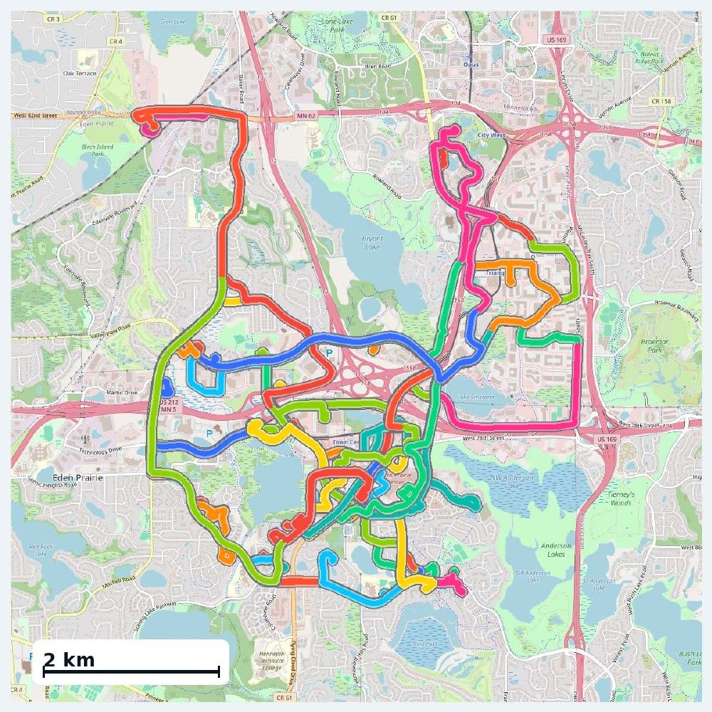 Eden Prairie trajectory coverage