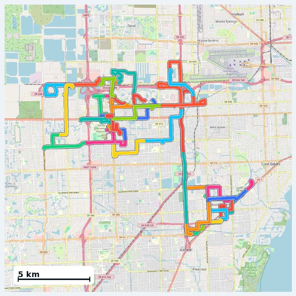 Miami trajectory coverage